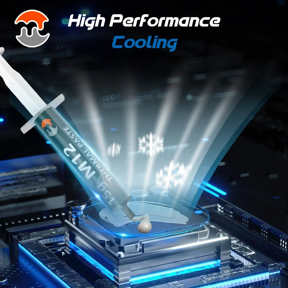 New High Performance Thermal Grease M12 Thermal Paste Plaster Pasta Termica 12.4W/mK 1/4/8/15/30g For CPU/PS5/LED/Desktop PC