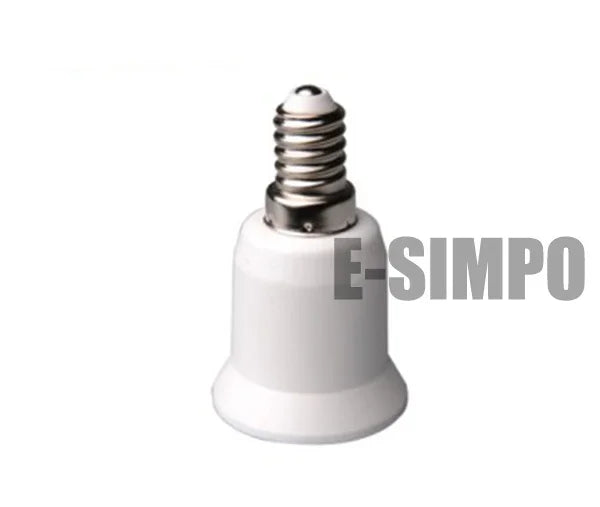 2PCS E14 To E26 E27 Adapter Conversion Socket Fireproof Plastic Converter High Quality Material Socket Bulb Adapter Lamp Holder