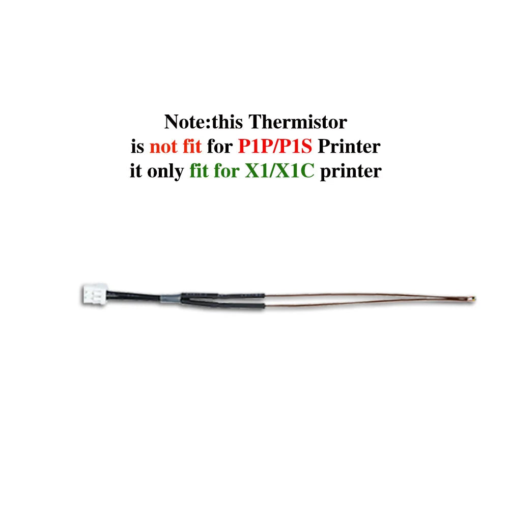 For Bambu Lab Hotend v2.0 V3.0 Kit X1c  P1P Thermistor & Ceramic heater Plate Hotend V3Heater Cartridge 24V 50W 3D Printer Parts