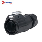 CNLINKO LP20 PBT Plastic IP68 Waterproof RJ45 Cable Signal Connector CAT6 Panel Mount Socket Plug Network Ethernet Interface