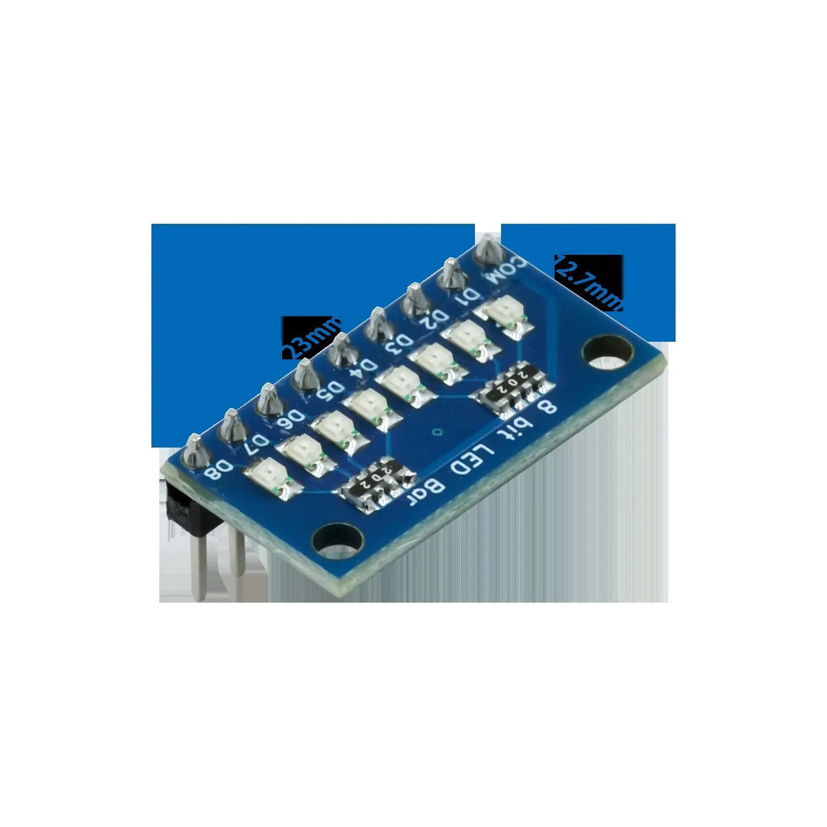 3-24V 8 Bit Blue/Red Common anode/cathode LED indicator Module Breadboard starter kit Board for MCU ARM 3d printer UNO MEGA2560