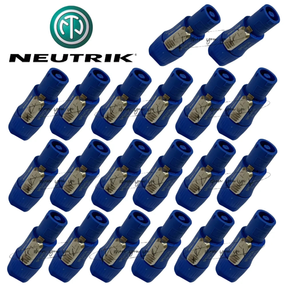 20PCS For NEUTRIK NAC3FCA FCB MPA AC Cable 20A 250V 3 PIN Powercon Plug /Socket Professional Stage Light LED Screen Connector