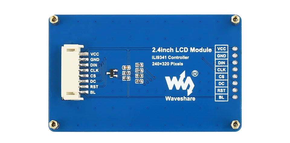 Waveshare 2.4inch LCD Display Module 65K RGB 2.4 inch SPI 240×320 for Arduino / Raspberry Pi / STM32