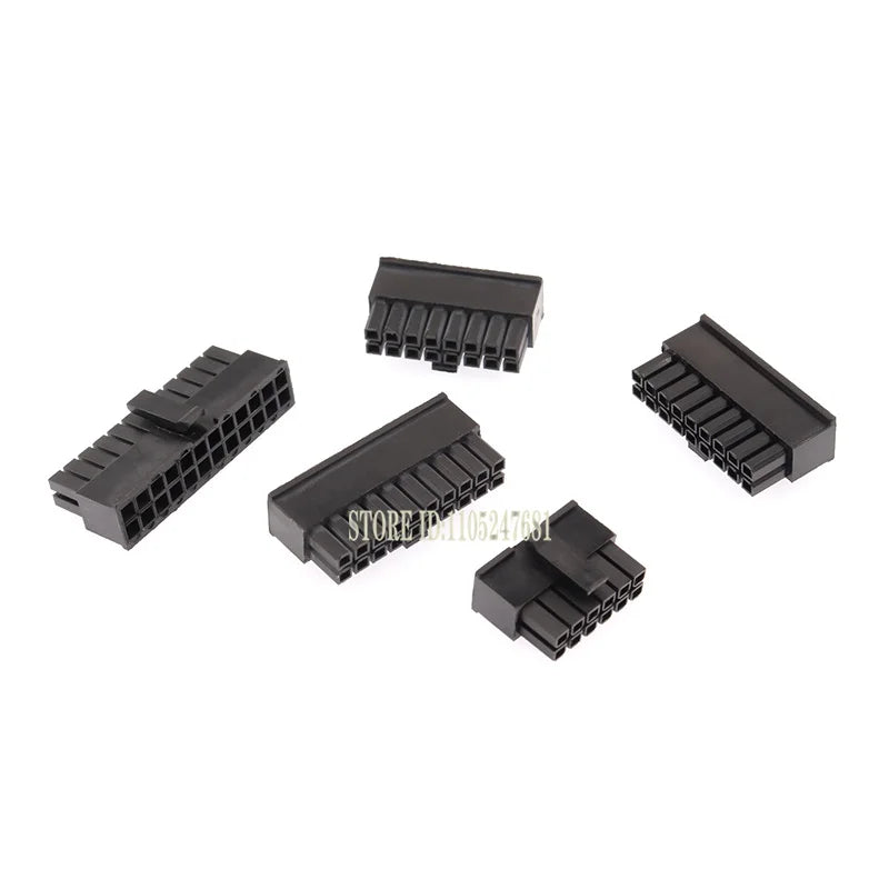 10sets Mx3.0 3.0mm Pitch Micro-fit 3.0 Connector Housing 2*1/2/3/4/5/6/8/10/12 Pin Male + Terminal Molex 43030 2p/3p/4p/5p
