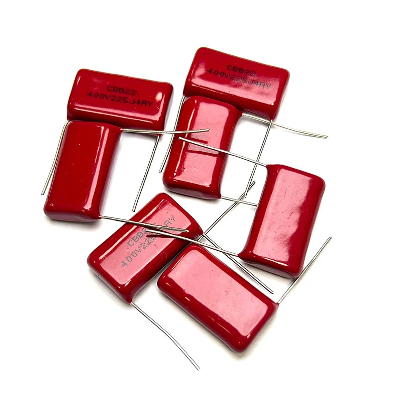 5pcs CBB Polypropylene Film Capacitor 400v225J P20mm P25mm 400v 2.2UF CBB22 225J400v