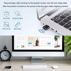 USB C Mouse Jiggler with Switch Button Mouse Mover 3 Jiggle Modes Mouse Shaker Keep Computer/Laptop Awake