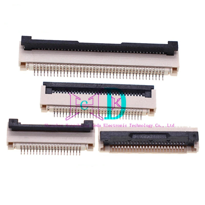 10pcs FPC FFC Connector 0.5mm 1.0mm Flat Cable PCB Connectors SMT 4P-18P