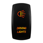12V-24V Orange Led Rocker Switch Waterproof 20A Amber Light SPST DPDT Toggle Key for Car Boat ATV Camper Motorhome Auto Machine