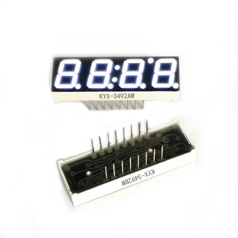 10PCS 0.39-inch 4-digit clock digital tube 40.2X12.8mm digital display "8" height 10mm seven-segment digital tube 3492series3942