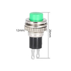 5/20/100PCS 10mm DS316 OFF-(ON) Momentary 0.5A 250VAC Panel Mount Push Button Switches DS-316 Black/Green/Yellow/Blue/White/Red