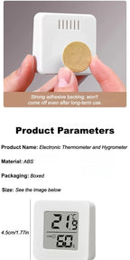 1/2/3/5PCS Mini LCD Digital Thermometer Hygrometer Indoor Room Temperature Humidity Meter Sensor Gauge Weather Station Set