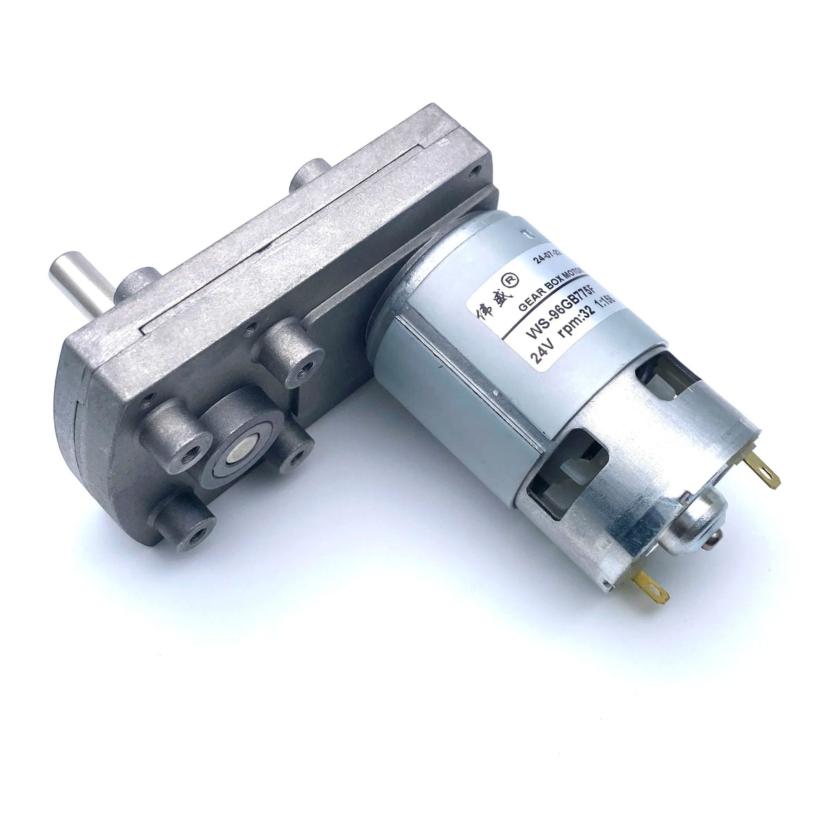 775 DC Reduction Gear Motor Right Angle Micro Slow Speed 12V 24V 3-64rpm 21-42W Universal High-Precision Reducer