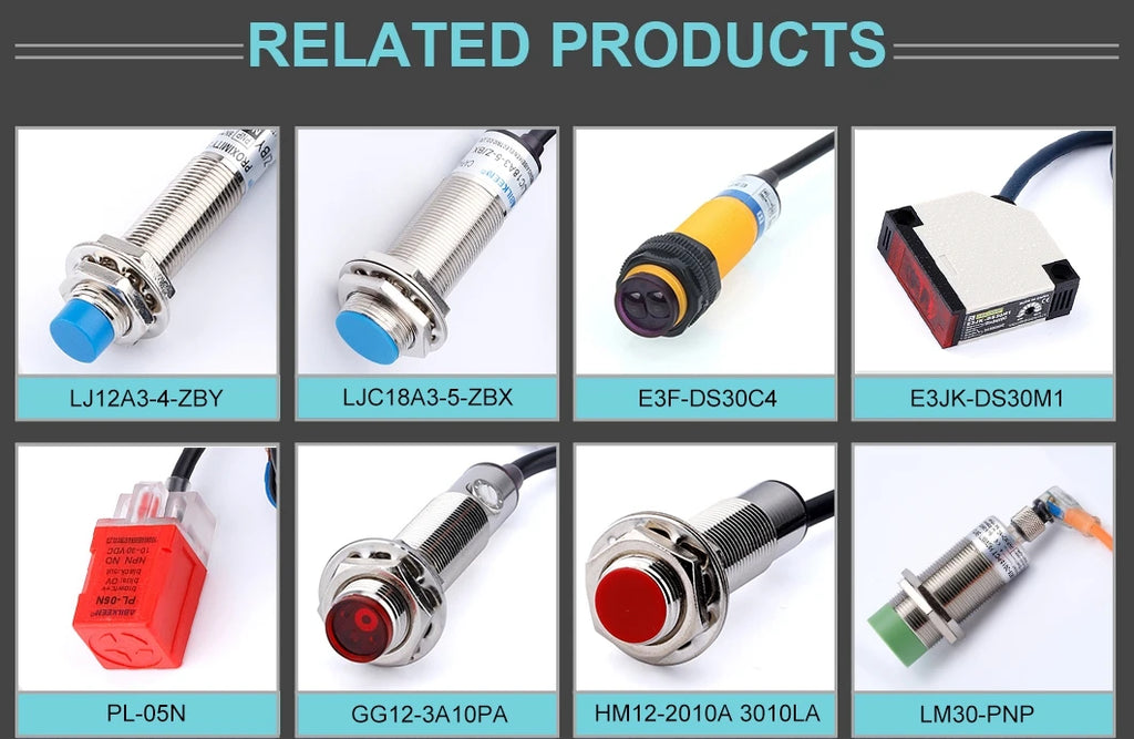 LJC12A3 12MM Capacitive Type Waterproof Proximity Sensor Switch DC6-36V with 5mm Detection Distance NPN/PNP Output Sensor