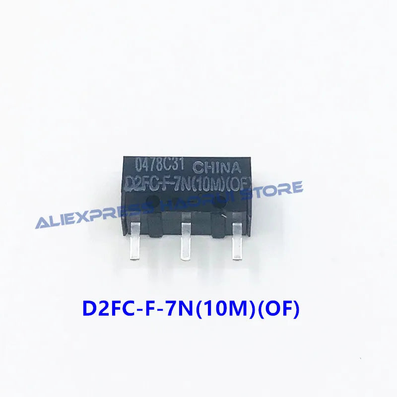 10Pcs Origina mouse micro switch D2FC-F-7N 20M OF D2FC-F-K(50M) D2F D2F-F D2F-L D2F-01 D2F-01FL D2F-01F-T D2F-F-3-7 Mouse Button