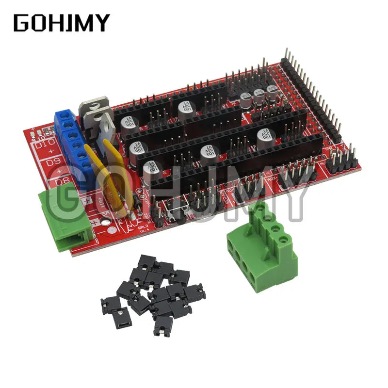 3D Printer kit 1pc Mega 2560 R3 + 1pc RAMPS 1.4 control panel+ 5pcs A4988/DRV8825 Stepper Motor Drive Carrier Reprap