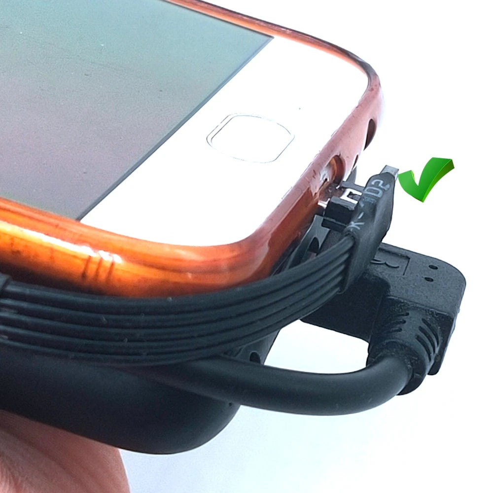 0.1M0.2M0.5M1M mini USB female to micro revolving connector, dash cam adapter cable, T-shaped port to Android navigation extensi