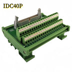 IDC10P/14P/16P/20P/26P/30P/40P/50P/60P/64Pin DC-2 To Terminal Block Breakout Board Adapter PLC Relay Terminals DIN Rail Mounting