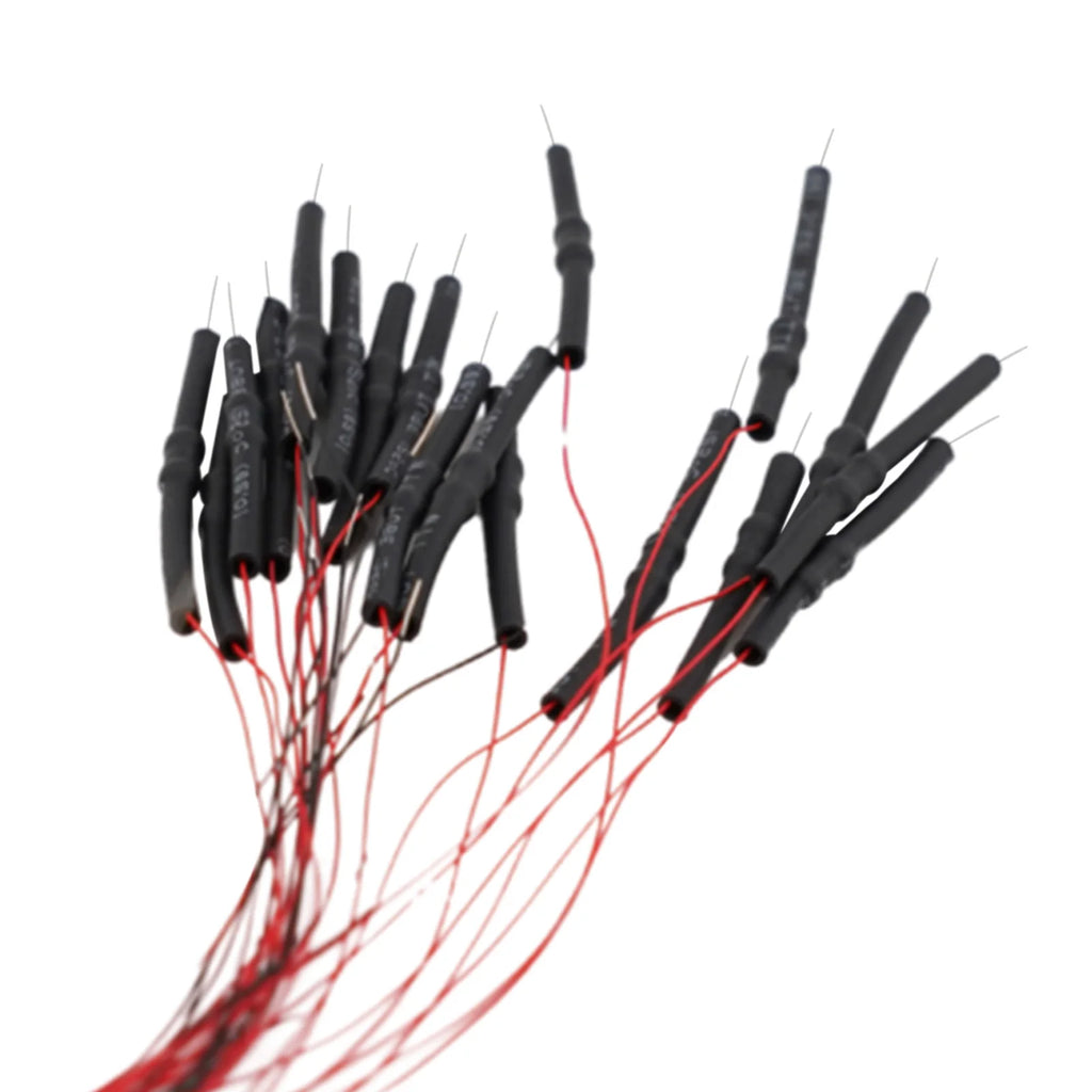 20pcs Prewired LED 0402 Warm White / White Light Emitting 12V Wired Leads For DIY Miniature Model Railroad Parts