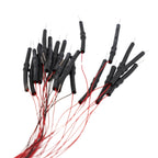 20pcs Prewired LED 0402 Warm White / White Light Emitting 12V Wired Leads For DIY Miniature Model Railroad Parts