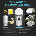 5x T10 LED W5W Car Side Interior Lights 12V Reading Bulb 3030 Chips 194 168 Auto White Red Yellow Parking Marker Dome Lamps