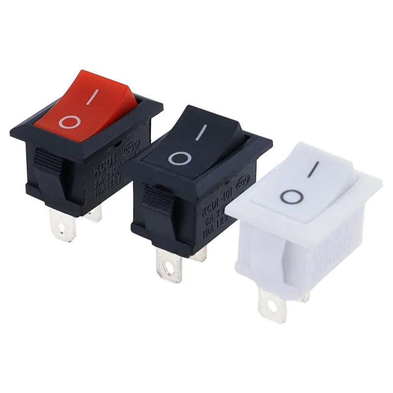 KCD11-101 3A/6A 250V 6A/10A 125V 10*15mm 21*15mm SPST 2PIN ON/OFF G130 Boat Rocker Switch Car Dash Dashboard Truck KCD1 switch