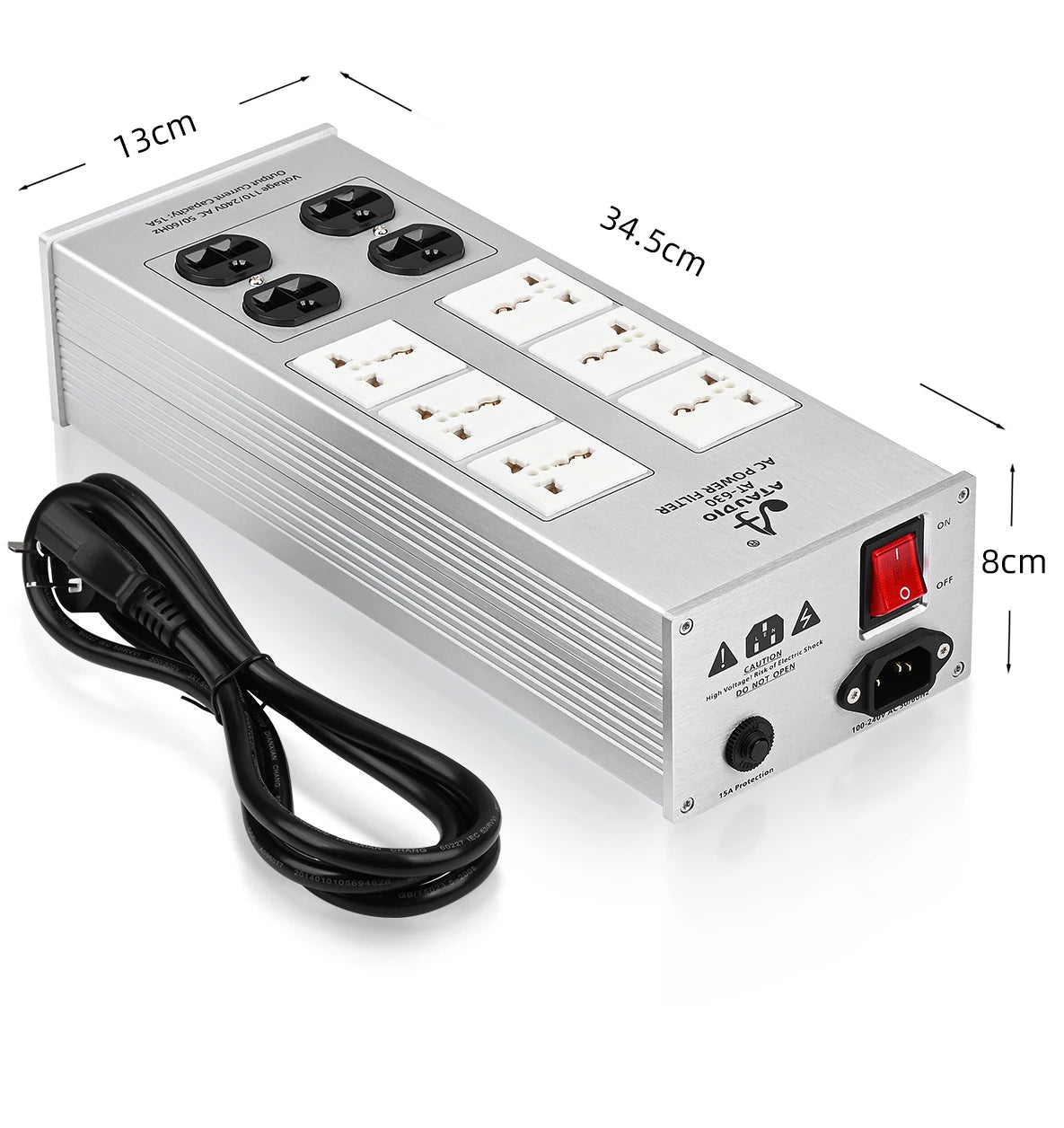 HiFi Power Filter HiFi Lightning Protection Anti-interference PA Audio Power Purifier 220V Dedicated Power Strip