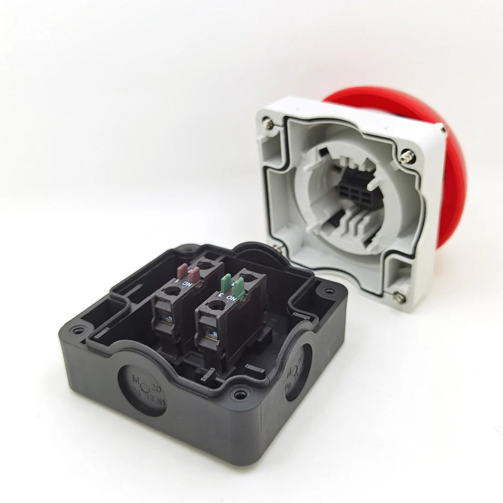 Foot Palm Switch FAK-R/KC11/I Mushroom Push Button Switch Emergency Stop Pedal Switch Manual Foot Switch 1NO+1NC