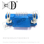 5pcs DB15 DR15 FEMALE PCB Mount CONNECTOR RIGHT ANGLE D-Sub 3Rows Blue Parallel Port CONNECTORS 15Pin 15 Pin VGA Socket Adapter