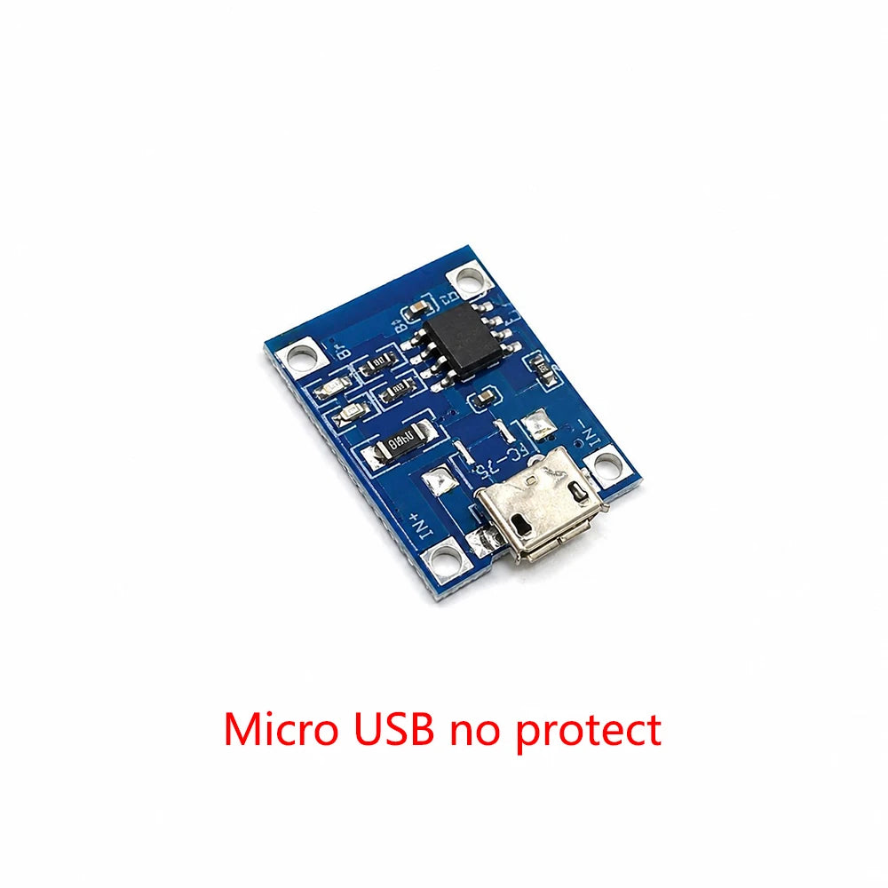 1/3/5pcs Type-C Micro Mini USB 5V 1A 18650 TP4056 Lithium Battery Charger Module Charging Board With Protection Dual Functions