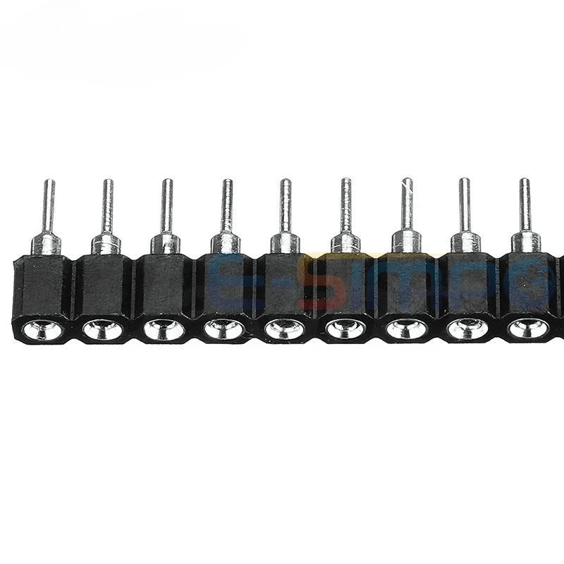 10-100PCS 2.54mm PH3 1*40P Round Hole Female Header Tin Single Row 40P 0.1" Breakable Stackable PCB IC Crystal Socket Connector