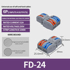 10/100Pcs Lever Wire Connectors, Compact Splicing Wire Connector, 2 3 5 Way Electrical Connectors, for Quick Connect 28-12 AWG