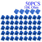 5-100pcs 3386P-1-103 1k 2k 5k 10k 20k  0.5W, 1/2W PC Pins Through Hole Trimmer Potentiometer Cermet 1 Turn Top Adjustment