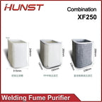 HUNST Welding Marking Smoke Absorption Dust Purifier XF180 XF250 Laser Smoke Exhauster Filter Element Replacement