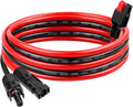 10AWG Solar Panel Cable to Anderson Connector - 6FT Solar Extension Cable with Anderson -Style Connector for Portable Power