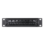 New 8 Port Straight-Through CAT6 Patch Panel RJ45 Network Cable Adapter Jack Ethernet Distribution Frame