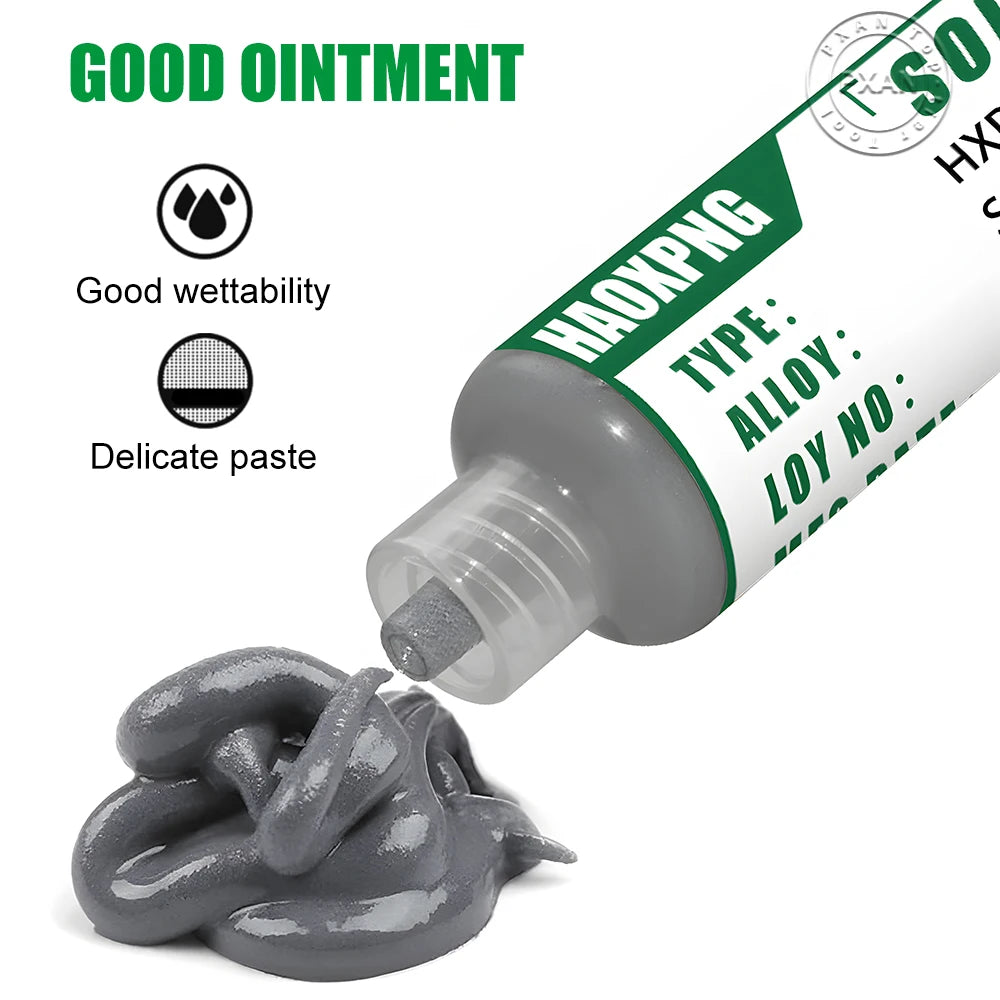 151 ° C/303.8 ° F New Solder Paste, No Need for Cleaning, Solder Repair and Maintenance, Lead-Free Solder Paste Flux, 10g/35g/55