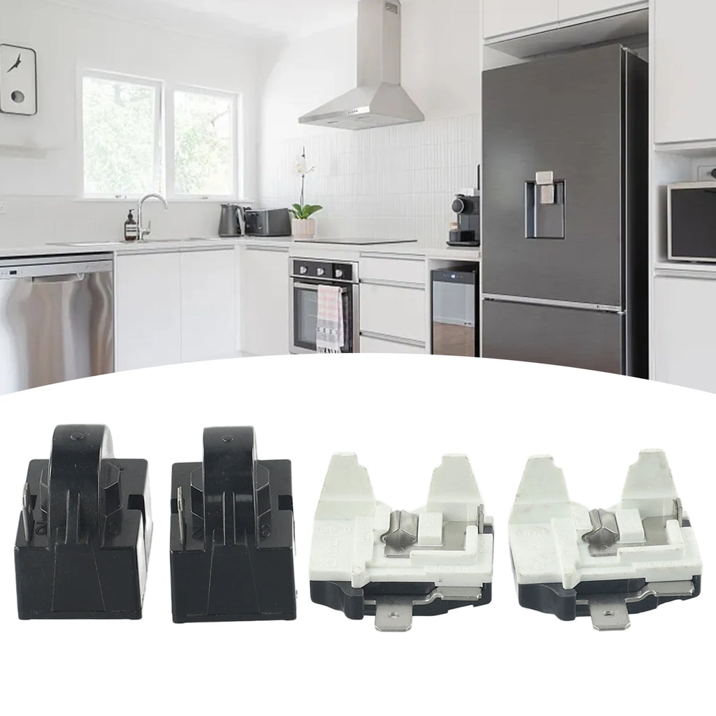 2pcs Refrigerator PTC Start Relay 1/2 Pin 15 Ohm 1/6H Compressor Overload Protector Starting Relay Light Weight Power Supplies