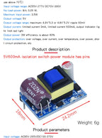 AC-DC 3.3V/5V/12V Precision Buck Converter AC 220v to 5v DC step down Transformer power supply module 1A 12W