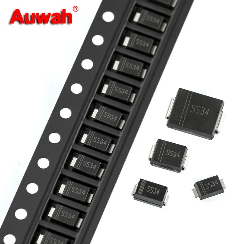 50pcs/lot SS12 SS14 SS16 SS24 SS34 SS36 SS54 SMD Schottky Diode SS120 SR540 SR240 1N5817 1N5819 1N5822 1N5824 SMA SMAF SMB SMC