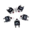 5Pcs Circuit Breaker Overload Protector Switch Fuse 10A 12A 15A 18A 20A 25A 30A 3A 4A 5A 8A Resettable 220V with Waterproof Cap