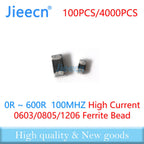 0603 0805 1206 100MHZ SMD CHIP Ferrite Beads FB 0 R - 600 R OHM 10 30 60 70 80 100 120 150 180 220 300 470 500 1608 2012 3216