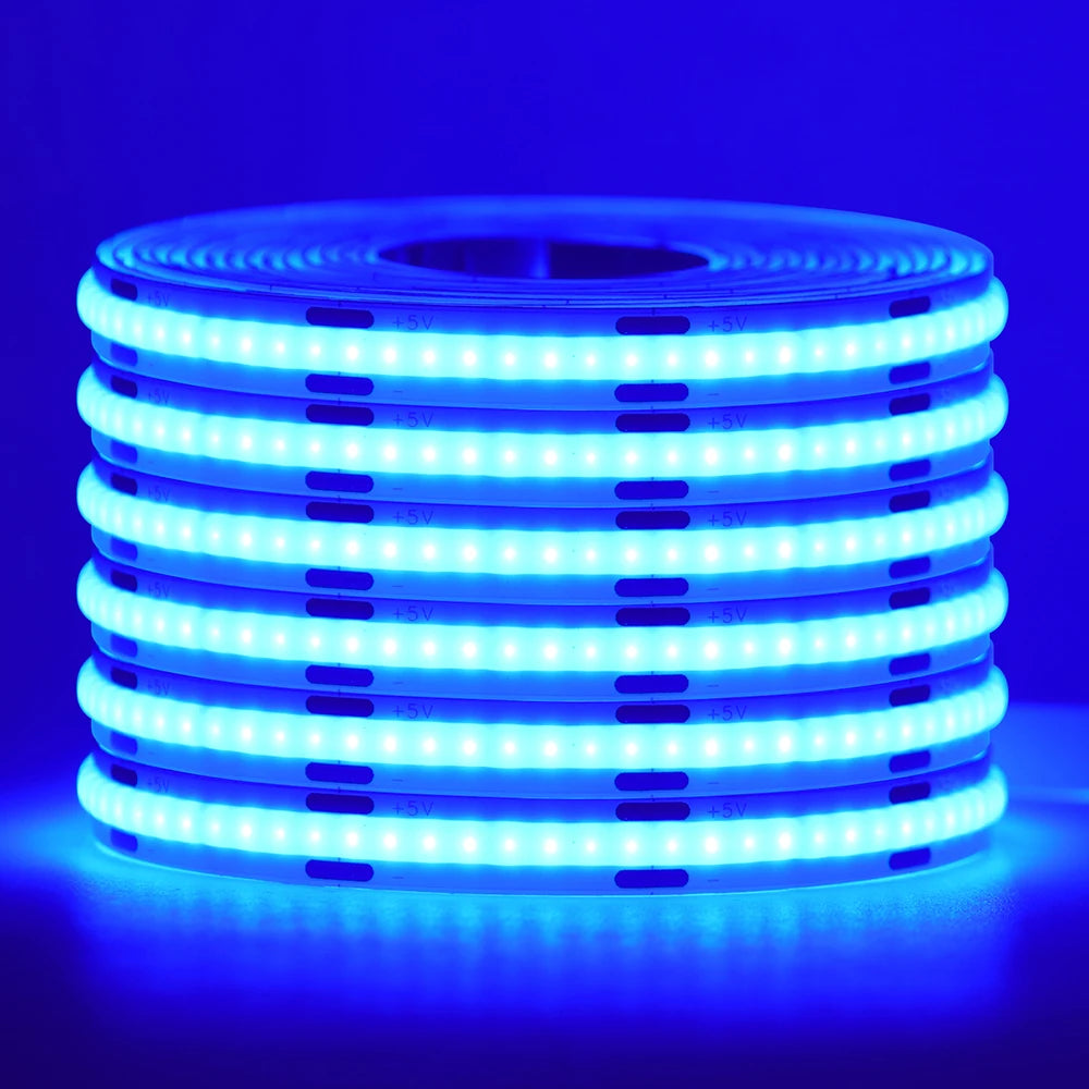 5V USB 3MM 5MM PCB COB LED Strip Light White/Red/Green/Pink/Ice Blue/Yellow TV Backlights DC5V 320Led Flex Night Lamp Home Decor