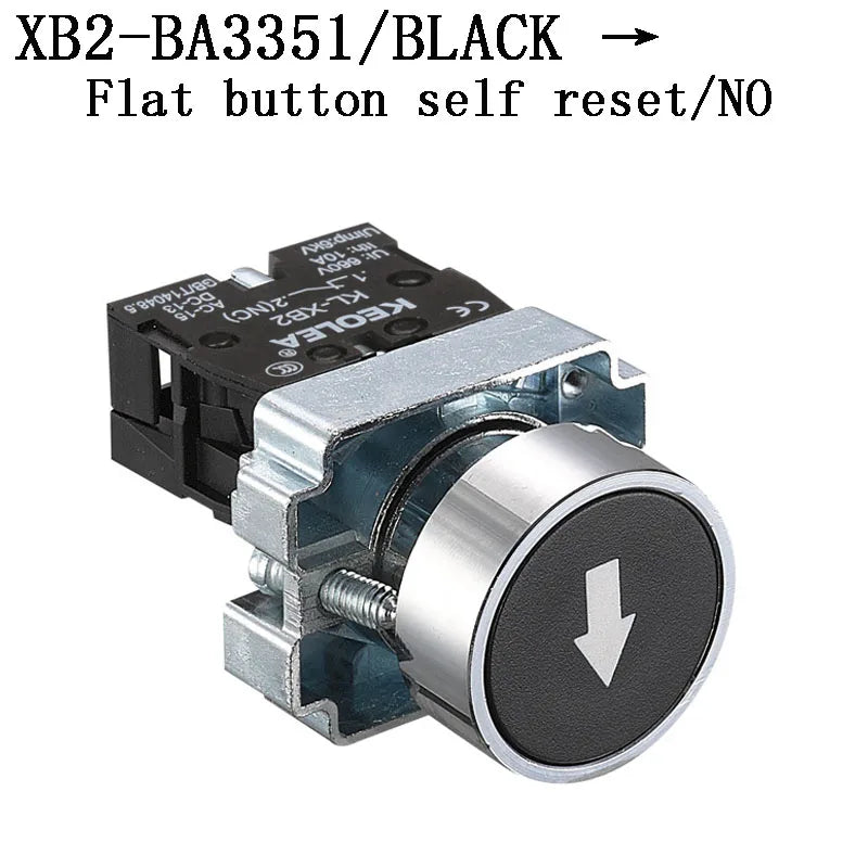 1Pcs Button Switch Self Reset Small Mushroom Head Emergency Stop 22mm Knob Key Start Inching Power on XB2-BG21 XB2-BA31 XB2-BS54