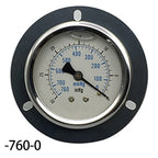 Industrial Pressure Monitoring Axial Edge Gauge Easy Installation Pressure Meter Barometer Seismic Pressure Meter