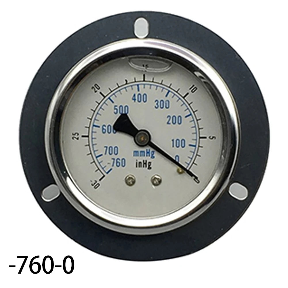 Industrial Pressure Monitoring Axial Edge Gauge Easy Installation Pressure Meter Barometer Seismic Pressure Meter