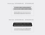 ENMG Direct Insertion 8A 300V DB9 Serial Terminal Block 9 pole 15db25 37 44 50 78 pin male female terminal block rail type D-SUB
