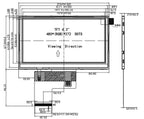 4.3 Inch TFT LCD Screen RGB Interface 480x272 High-Definition IPS Plug-In 40PIN With Capacitive Touch