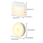 Motion Sensor Led Light Usb Charging Square Lamp for Bedroom Kitchen Stair Hallway Wardrobe Cupboard Lighting