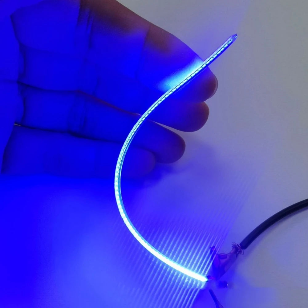 Free Cut Flexible COB LED Filament DC3V Edison Bulb Lamp Parts Diode Lighting 25mm-300mm Pink Red Ice-Blue 2700K +- On One Side