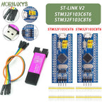 ST-LINK V2 STM32F103C6T6 STM32F103C8T6 ARM STM32 Minimum Micro  System Development Board Module For Arduino